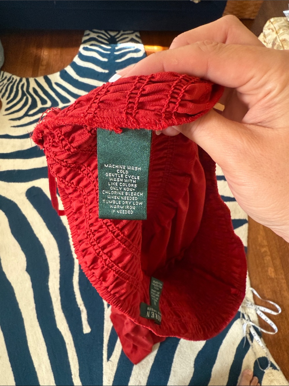 Lauren Ralph Lauren Red Tiered Maxi Skirt - Picture 7 of 10